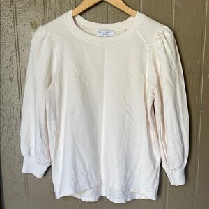 Michael Stars White Puff Sleeve sweatshirt